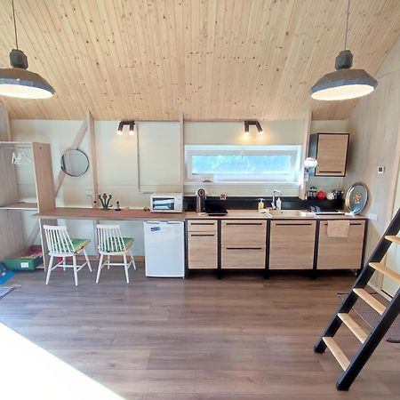 Modern Sauna Cabin In Horse Ranch Liyeplauke Exterior foto