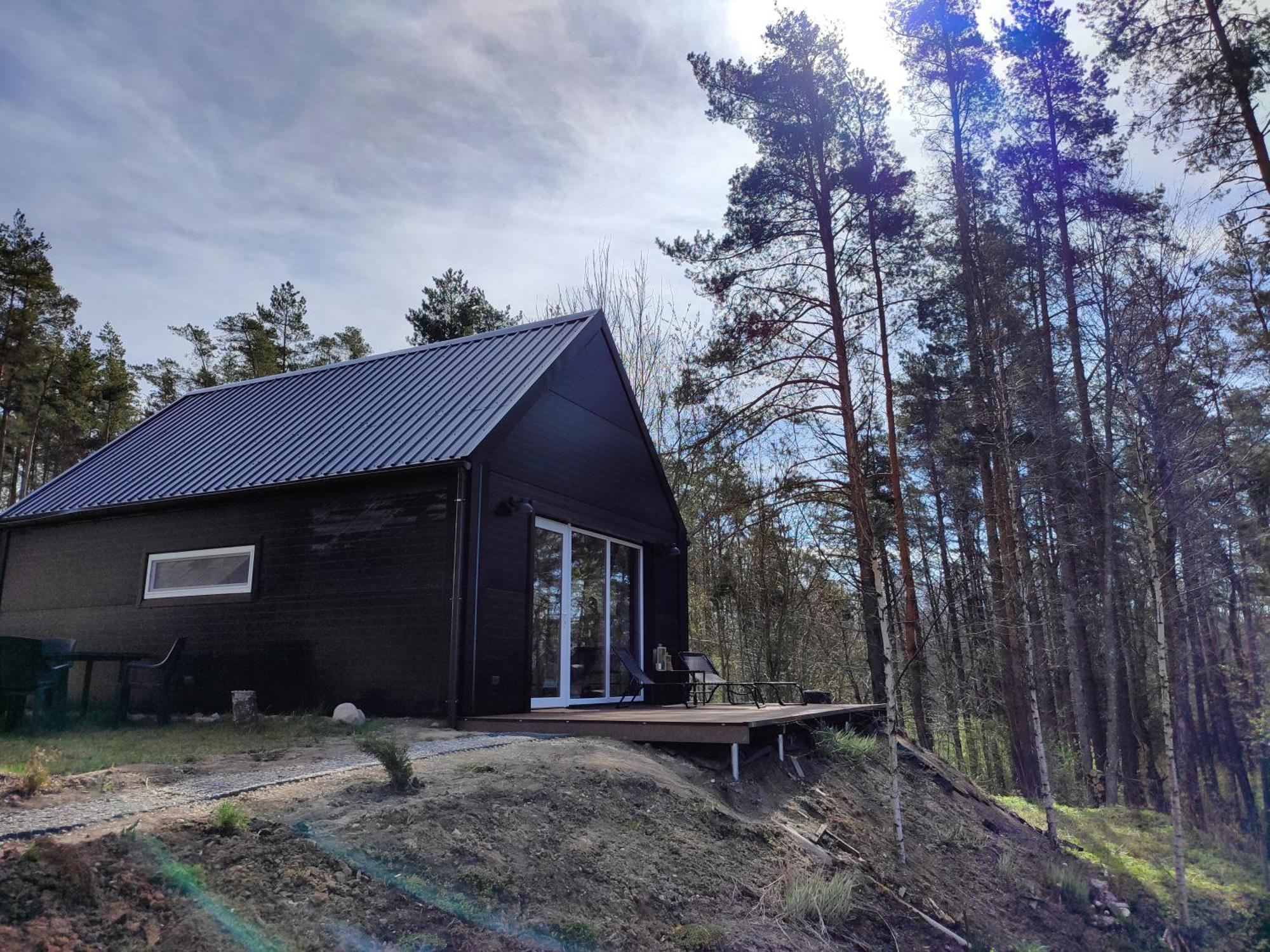 Modern Sauna Cabin In Horse Ranch Liyeplauke Exterior foto