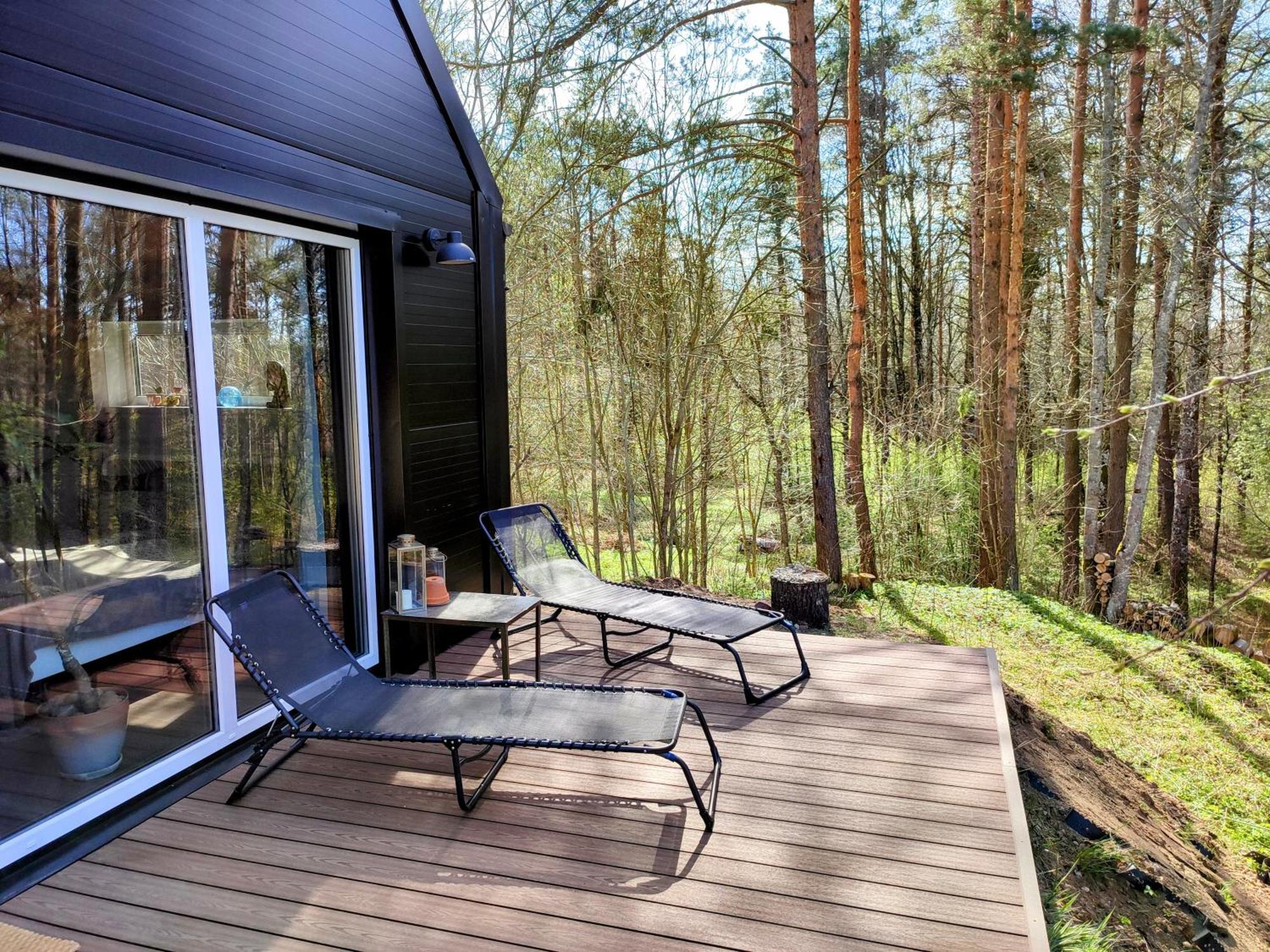 Modern Sauna Cabin In Horse Ranch Liyeplauke Exterior foto