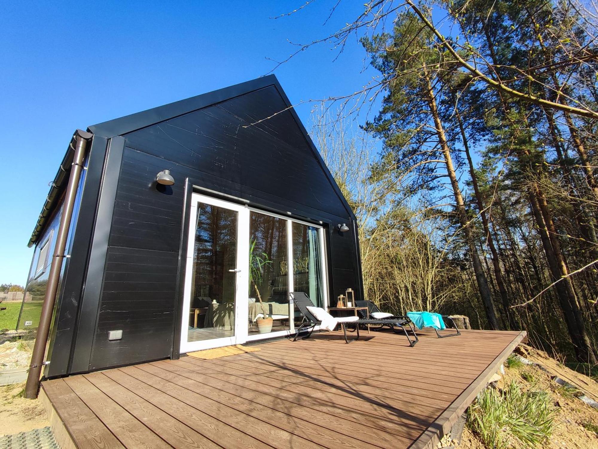 Modern Sauna Cabin In Horse Ranch Liyeplauke Exterior foto