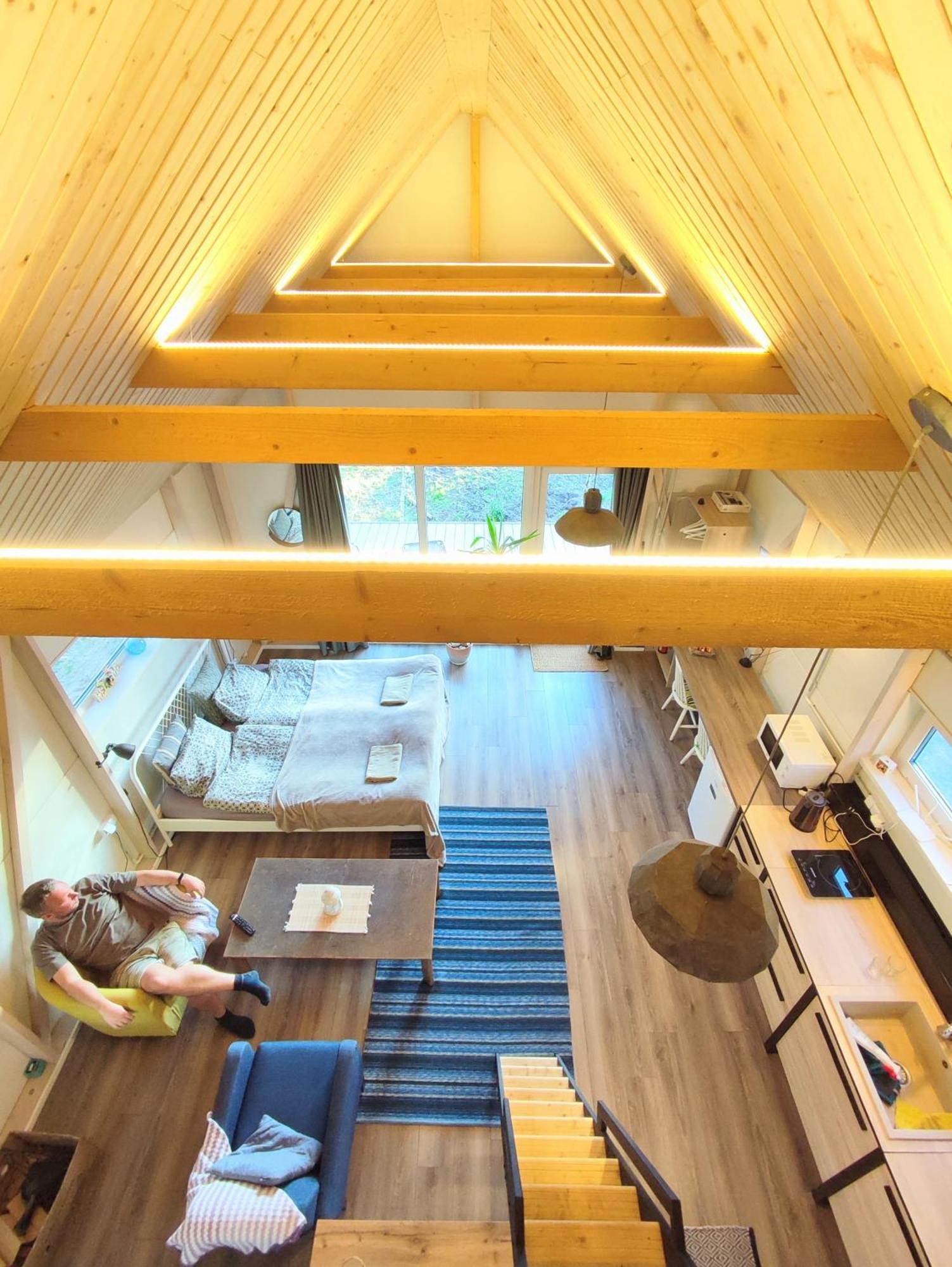 Modern Sauna Cabin In Horse Ranch Liyeplauke Exterior foto